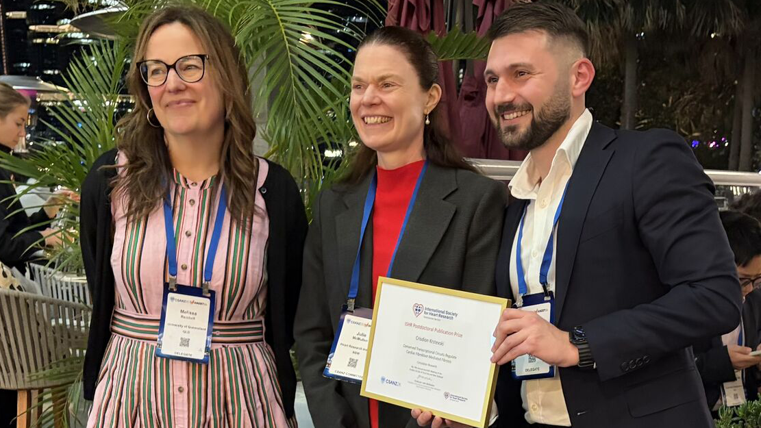 Dr Crisdion Krstevski, winner of the Postdoctoral Publication Prize