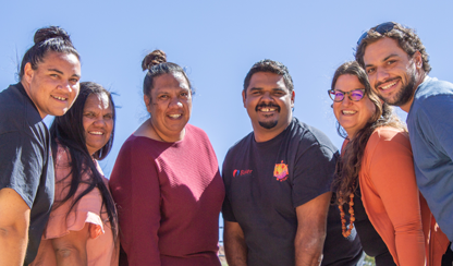 Paula Wines with the HTLV-1 Research team