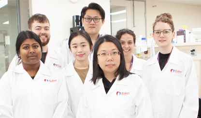 Associate Professor Xiaowei Wang with her team